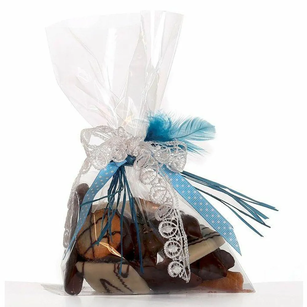 40 sachets alimentaires transparents 19 x 11 cm