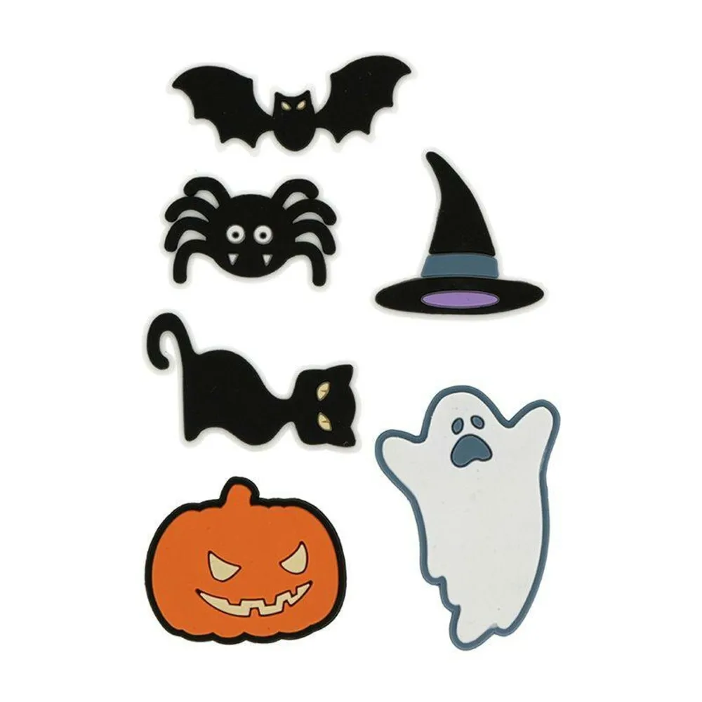 6 autocollants en caoutchouc - halloween