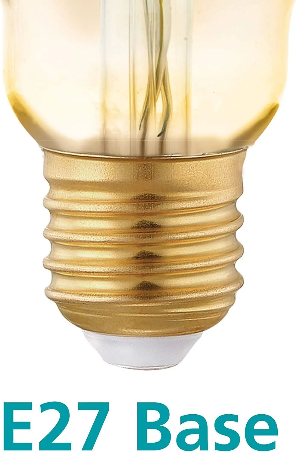 Ampoule lm-e27 led G95  4w amber 2200k