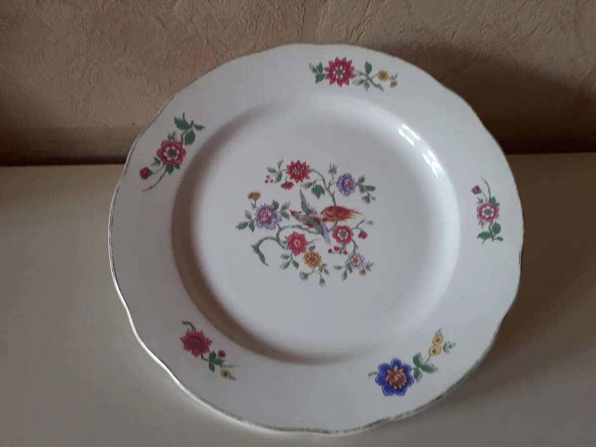 assiette plate digoin sarreguemines