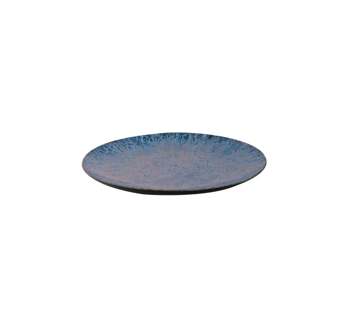 Assiette plate IRIS BLUE Ø220mm Grès Bleu