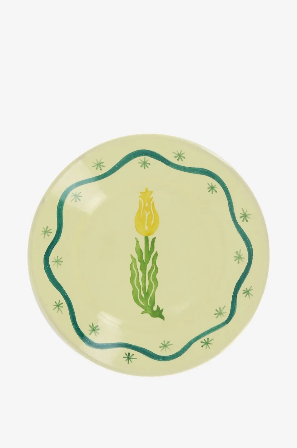 Assiette à dessert en céramique Suzani Tulip