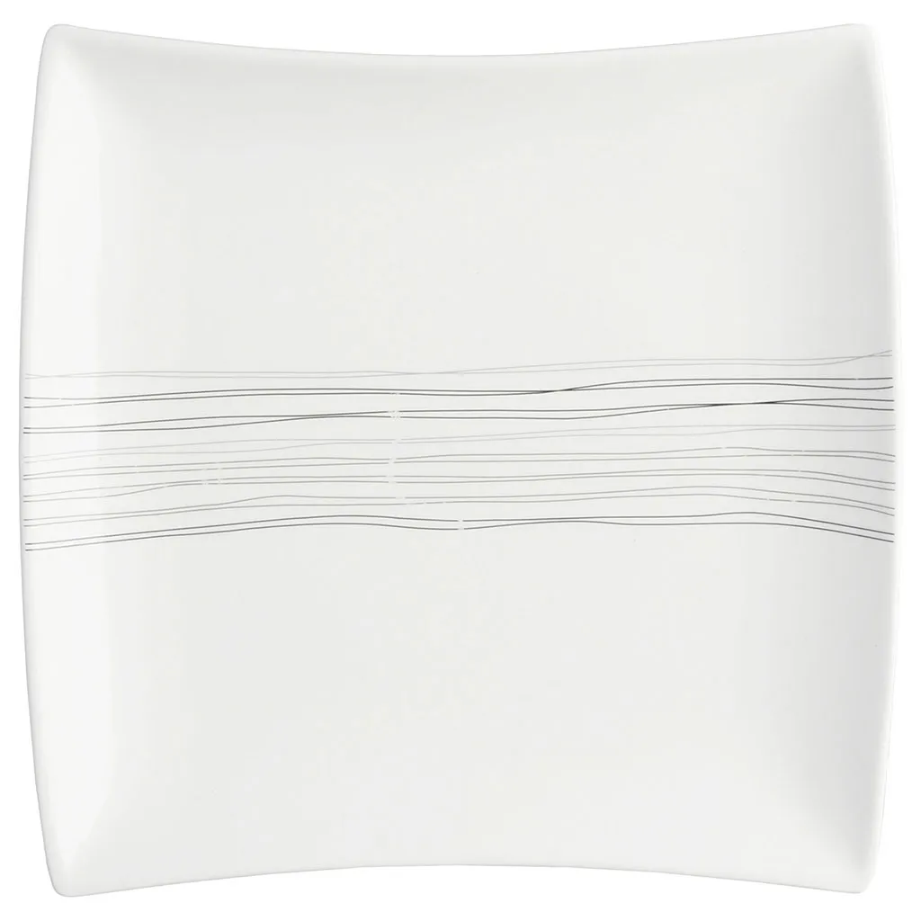 Assiette à dessert LIGNES en porcelaine D 20cm 