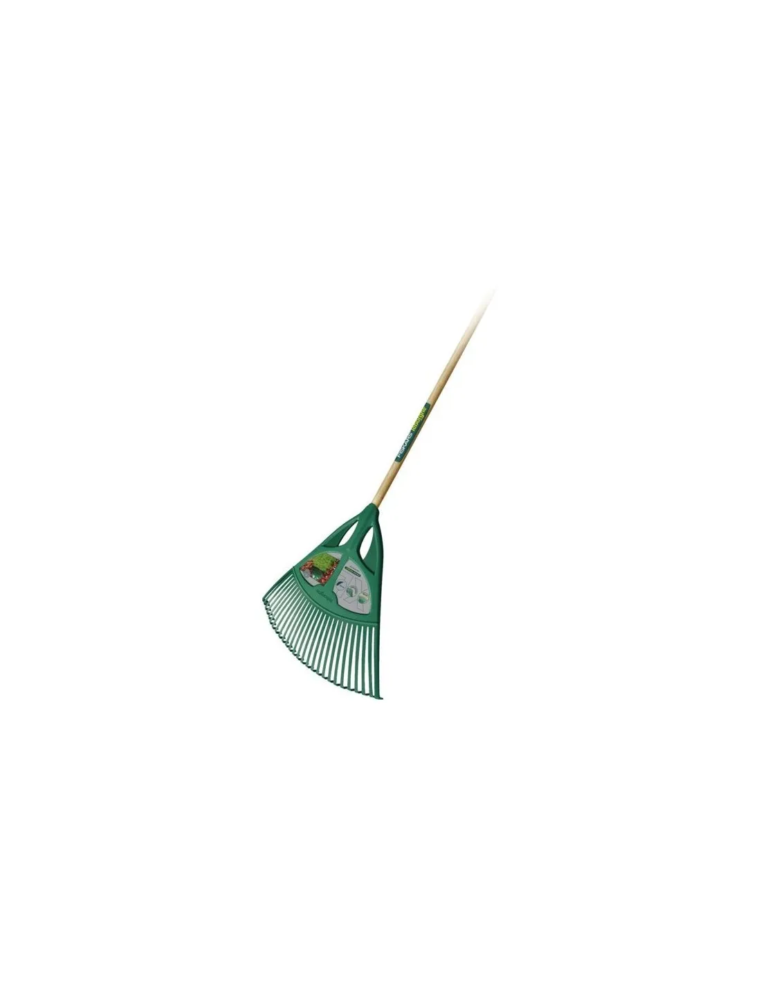 Balai à gazon/feuilles en plastique XL 27 dentes x 65 cm - LEBORGNE - HEX-30656