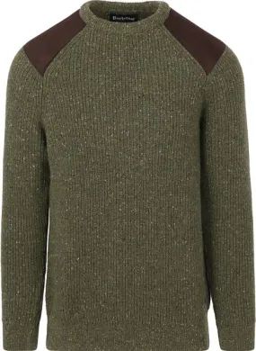 Barbour Pullover Raisthorpe Laine d'Agneau Vert Olive MKN148