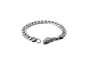 Bracelet  homme en acier inoxydable serpent