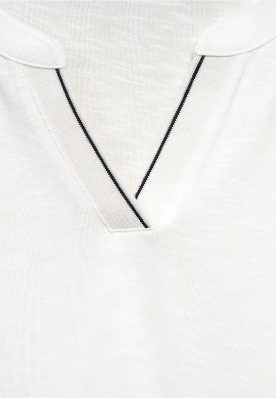 CECIL T-shirt tunique de couleur unie 