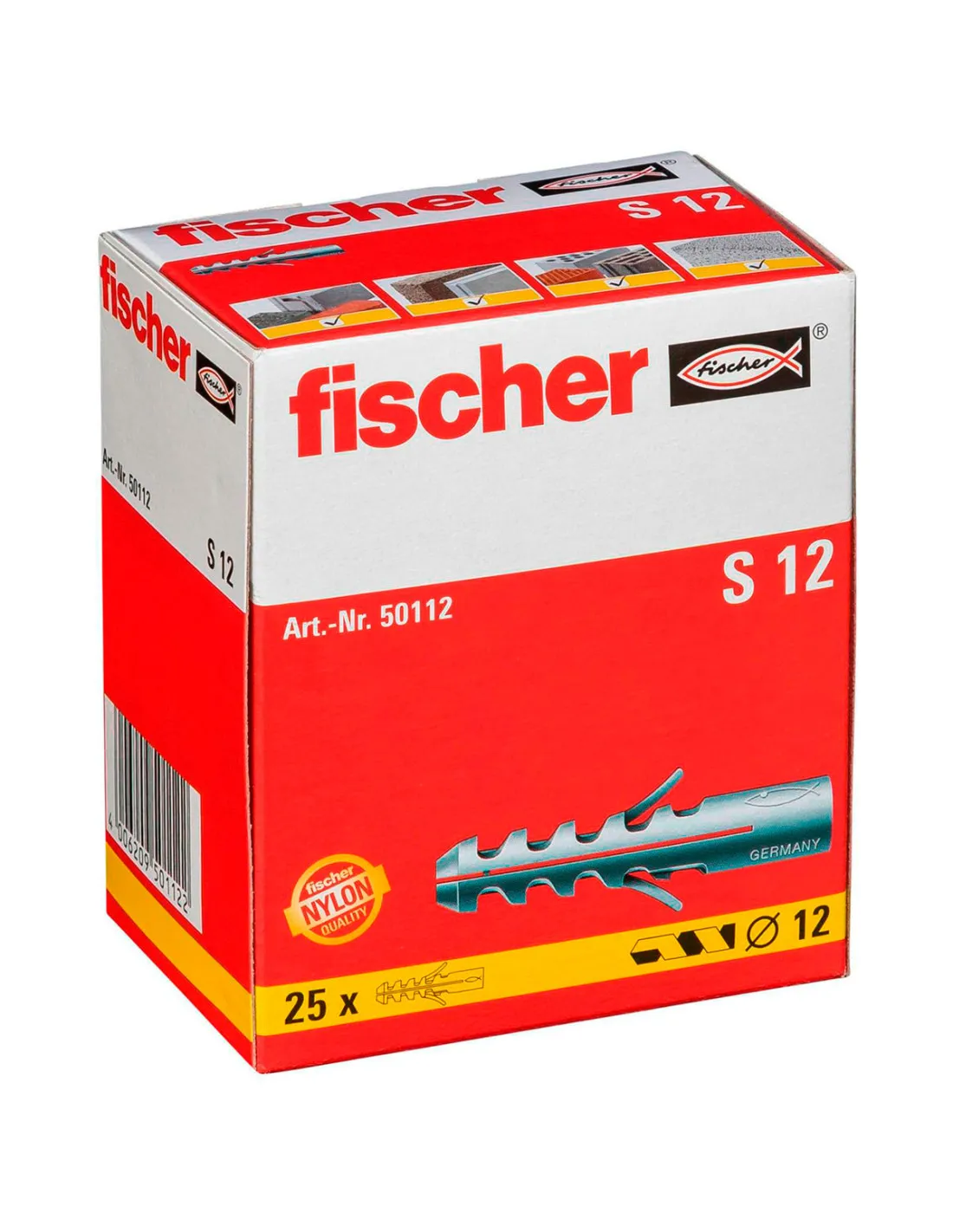 Cheville à expansion S 12 (x 25) | 050112 - Fischer
