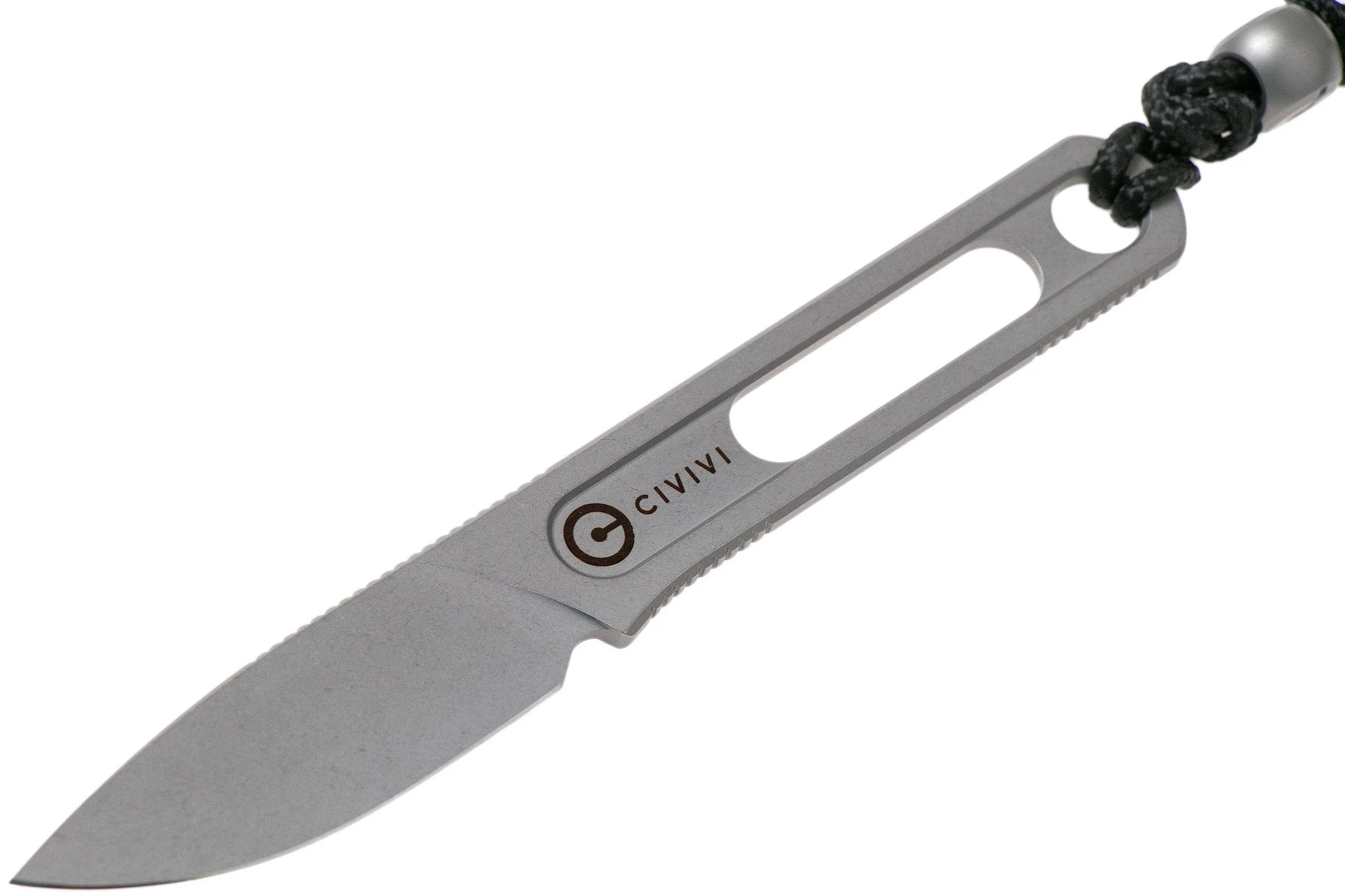Civivi Minimis C20026-2 Stonewashed couteau de cou, Ostap Hel design