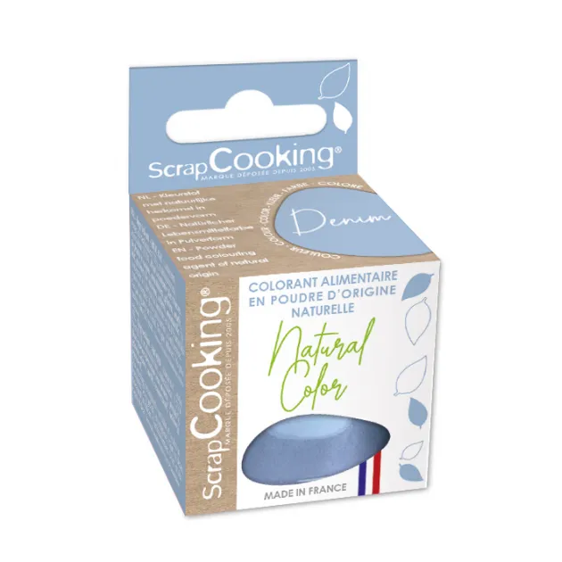 Colorant Alimentaire Naturel Bleu Denim 10 g Scrapcooking