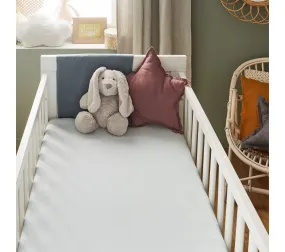 Drap Housse 70 X 140cm - 2 En 1: Alèse Et Drap Housse 100% Coton Imperméable Absorbant - Gris