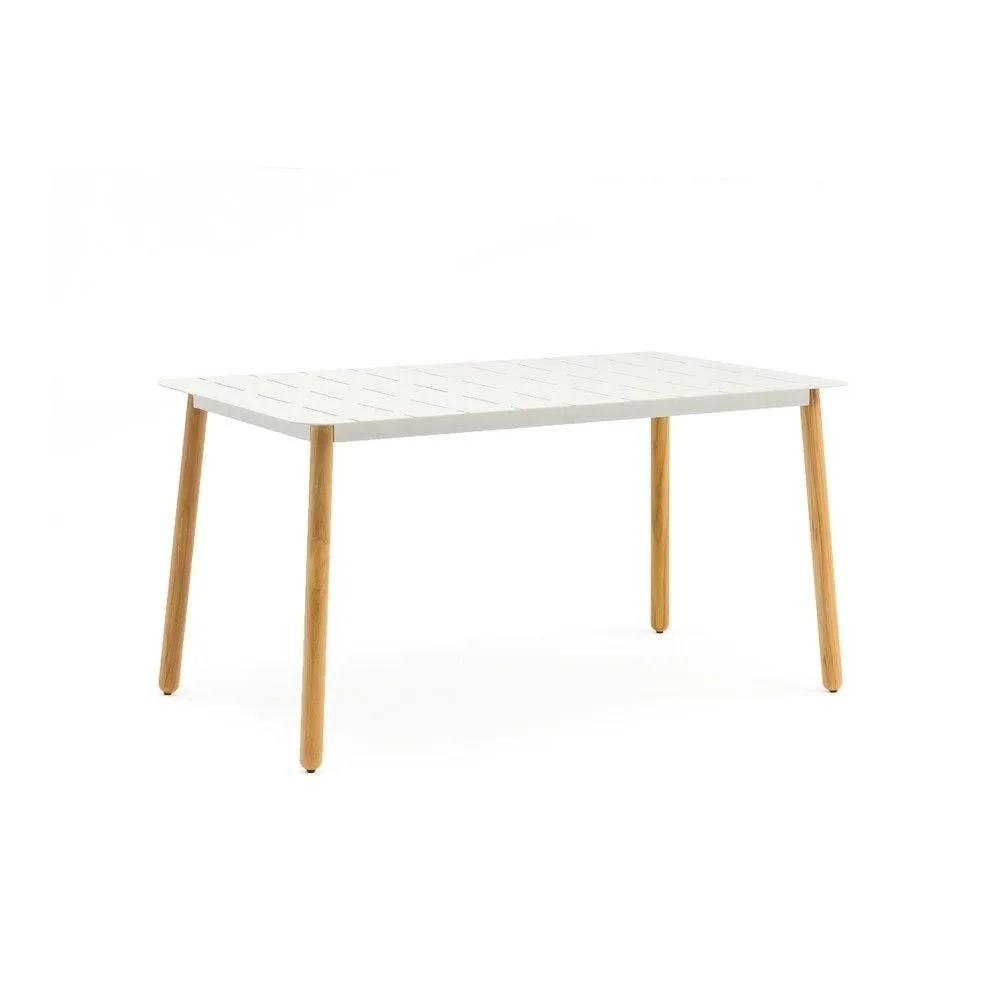 Ensemble repas d'extérieur spring pour 4 personnes couleur blanc