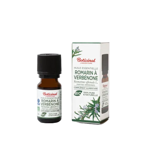 Huile Essentielle Bio 100% Pure et Naturelle - Romarin à Verbenone, 10ml | Boticinal Laboratoire  - Parapharmacie Boticinal