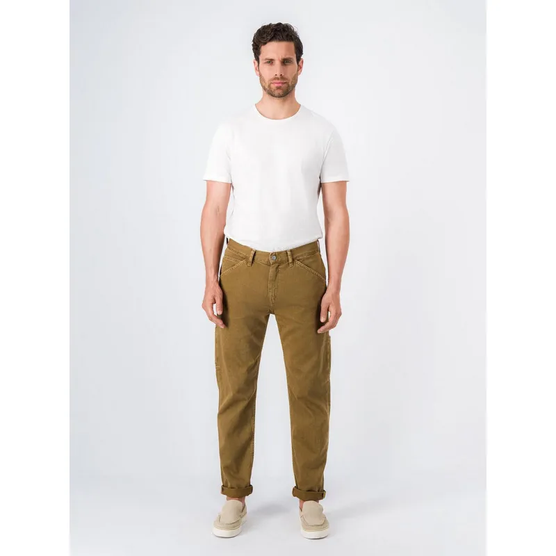 Pantalon chino cesar kaki homme - Le Temps Des Cerises | wimod