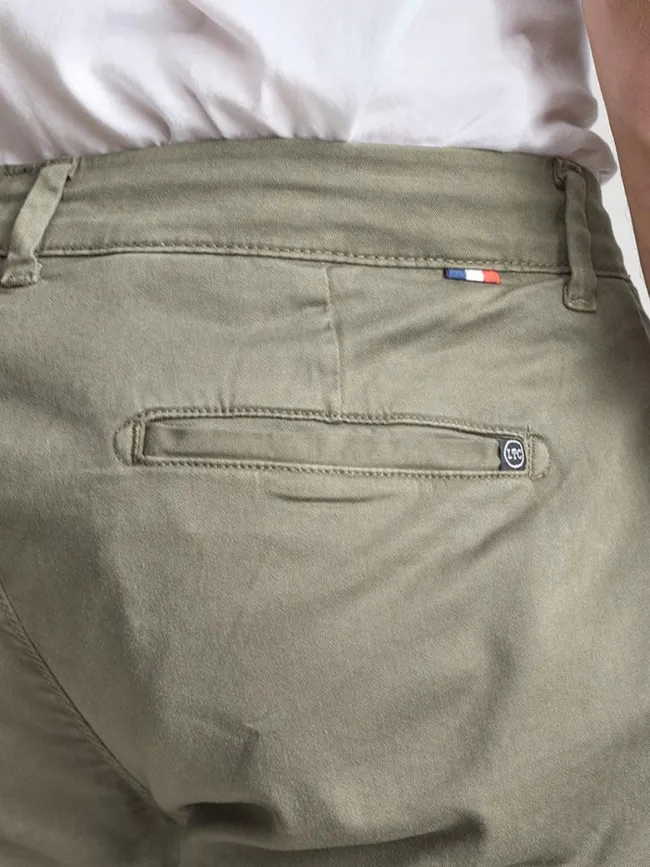 Pantalon chino cesar kaki homme - Le Temps Des Cerises | wimod