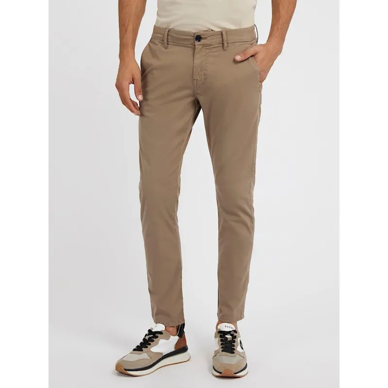 Pantalon chino cesar kaki homme - Le Temps Des Cerises | wimod