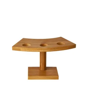 Plateau en bambou 9 cm x 16 cm x 7,6 cm pour 3 cônes par 6
