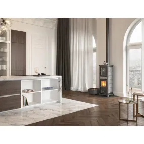 Poêle à bois avec four  - LA NORDICA Gemma Forno 5.0 Pierre 7.3 kW