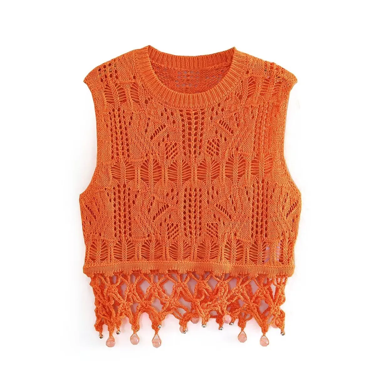 Pull Montant Vintage Sans Manche