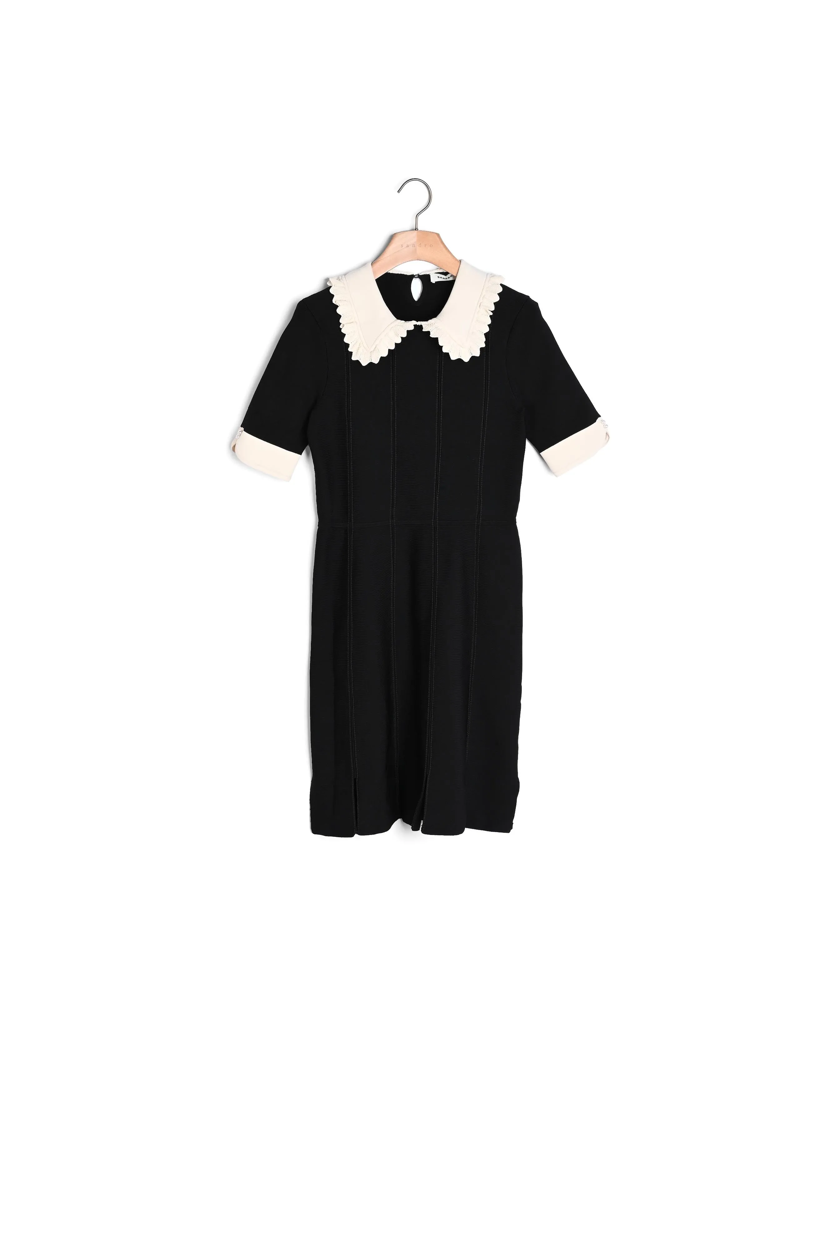 Robe courte à col chemise