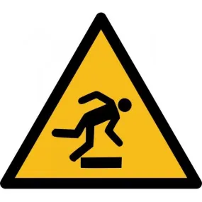 Rouleau mini-picto danger 'trébuchement' w007 autocollants 100mm