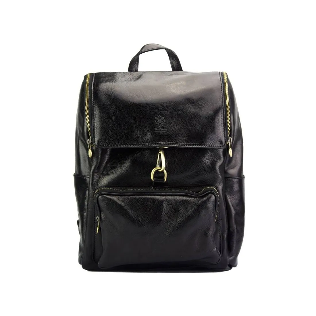 Sac à dos en cuir noir, Connor. Tony et Paul.
