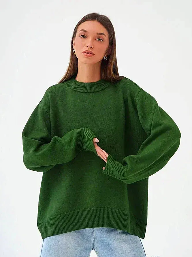 Sandra - pull femme - col rond