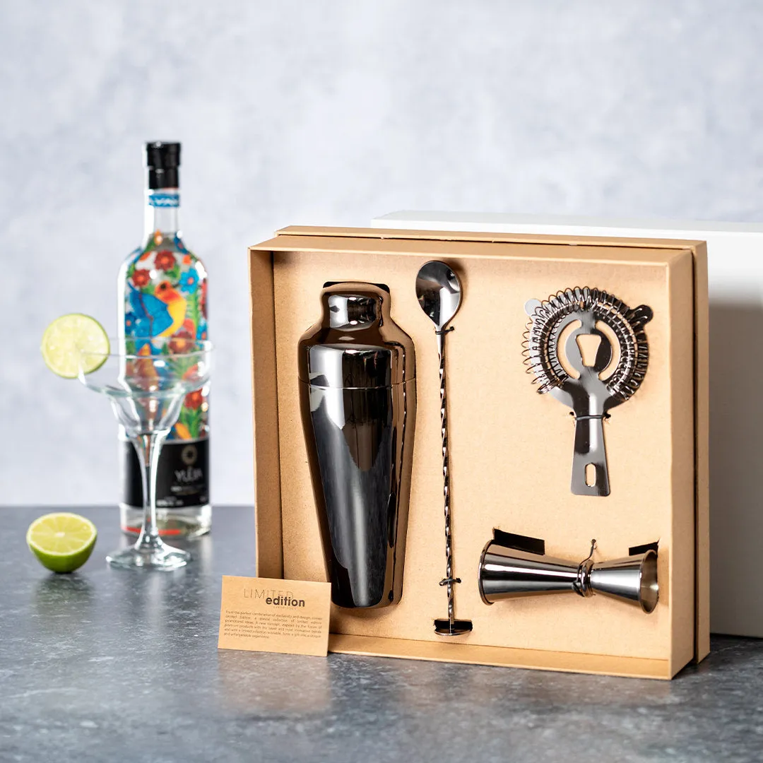 Set à cocktail complet, design exclusif en acier inoxydable RELIEN