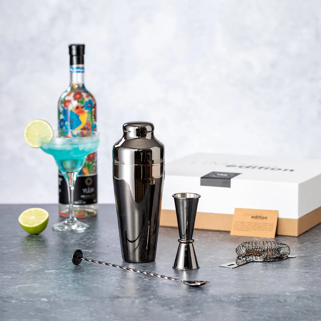 Set à cocktail complet, design exclusif en acier inoxydable RELIEN