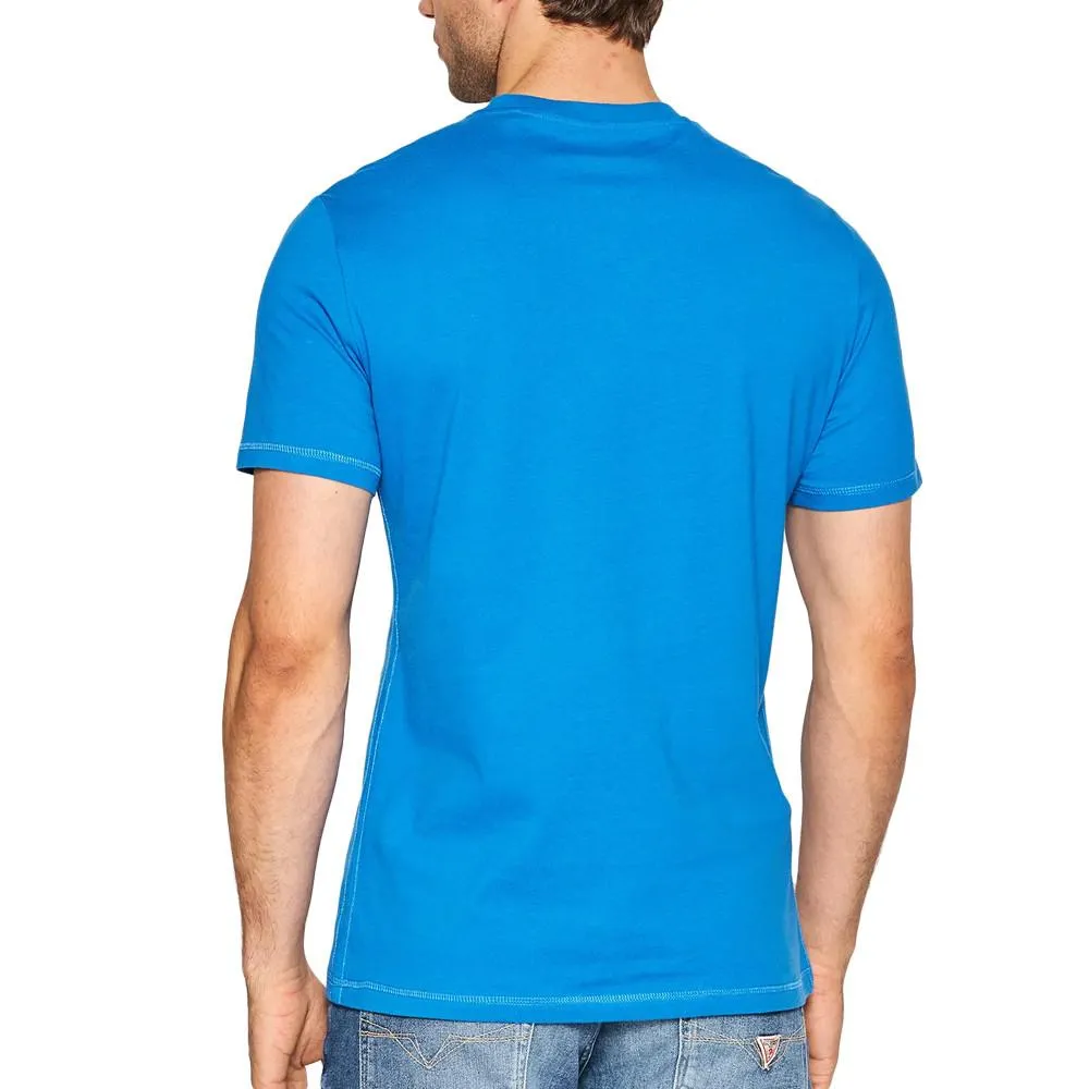 T-shirt Bleu Homme Guess Aidy