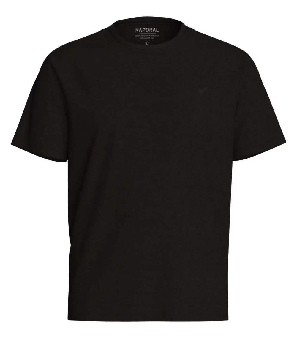 T-shirt Kaporal coton avec manches courtes et col rond noir