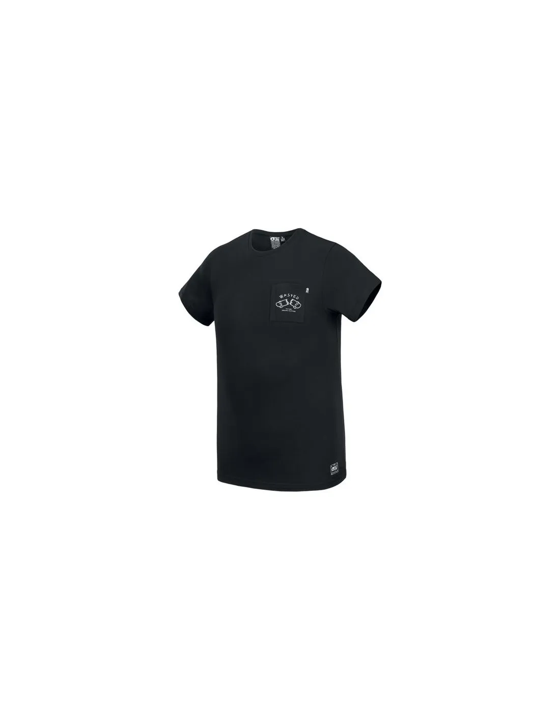 T-Shirt Picture Waisted Pocket Man Bk