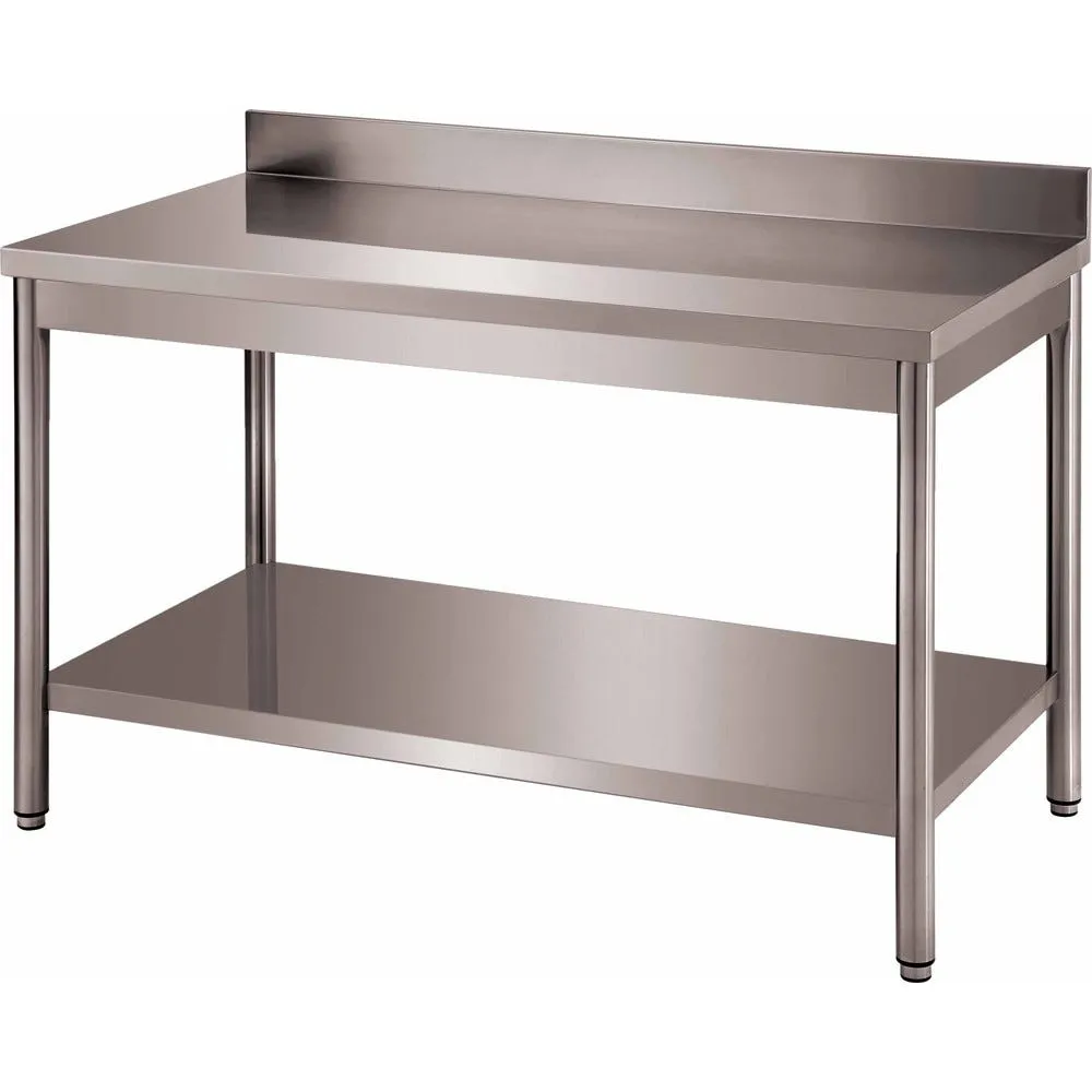 Table adossee demontable inox et.basse,