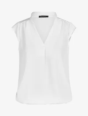 Top uni sans manches - Blanc
