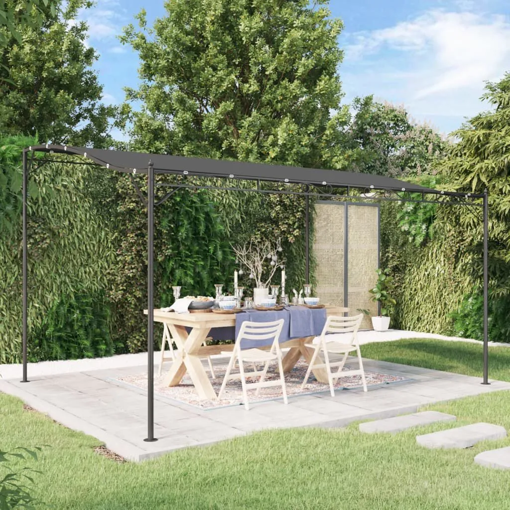 vidaXL Auvent anthracite 4x3 m 180 g/m² tissu et acier | vidaxl-fr