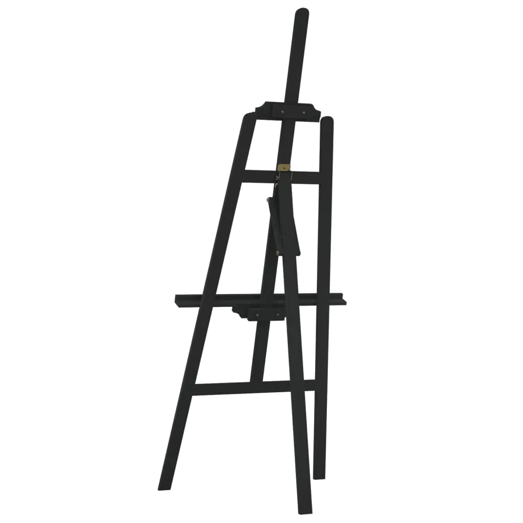 vidaXL Chevalet noir 53,5x95x127 cm bois de pin massif 